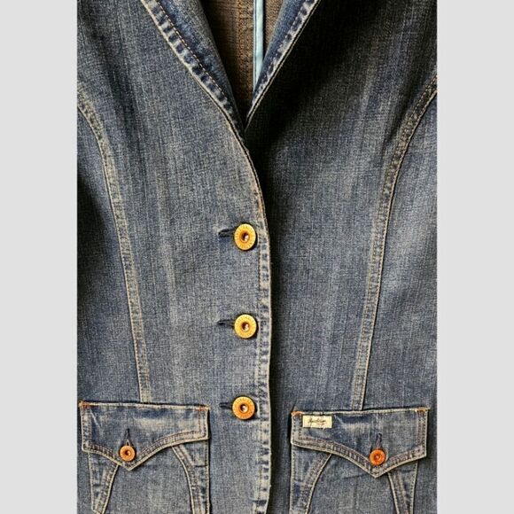 LEVIS STRAUSS NEW Vintage Distressed Jean Jacket - Picture 3 of 16